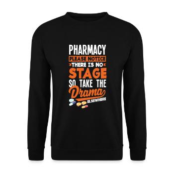 Apothecary Apothecary Apothecary Pharmacy Gift - Unisex Sweatshirt - black - Front - Alina (178cm) & Michal (187cm)