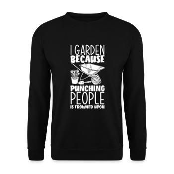 Jardinier, Jardinier, Jardinier, Jardinier Amateur, Plantes - Sweat-shirt Unisexe - noir - Devant - Alina (178cm) & Michal (187cm)
