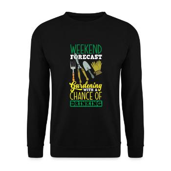 Gardener, Gardener, Gardener, Hobby Gardener, Plants - Unisex Sweatshirt - black - Front - Alina (178cm) & Michal (187cm)