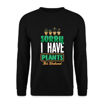 Gardener, Gardener, Gardener, Hobby Gardener, Plants - Unisex Sweatshirt - black - Front - Alina (178cm) & Michal (187cm)