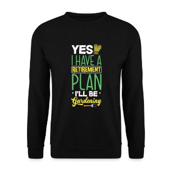 Jardinier, Jardinier, Jardinier, Jardinier Amateur, Plantes - Sweat-shirt Unisexe - noir - Devant - Alina (178cm) & Michal (187cm)