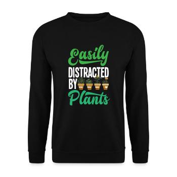 Jardinier, Jardinier, Jardinier, Jardinier Amateur, Plantes - Sweat-shirt Unisexe - noir - Devant - Alina (178cm) & Michal (187cm)