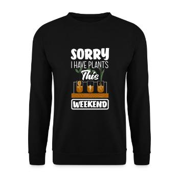 Jardinier, Jardinier, Jardinier, Jardinier Amateur, Plantes - Sweat-shirt Unisexe - noir - Devant - Alina (178cm) & Michal (187cm)