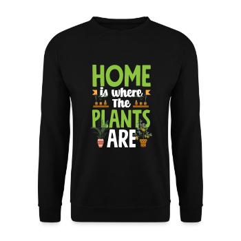 Gardener, Gardener, Gardener, Hobby Gardener, Plants - Unisex Sweatshirt - black - Front - Alina (178cm) & Michal (187cm)