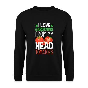 Jardinier, Jardinier, Jardinier, Jardinier Amateur, Plantes - Sweat-shirt Unisexe - noir - Devant - Alina (178cm) & Michal (187cm)