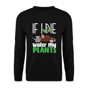 Jardinier, Jardinier, Jardinier, Jardinier Amateur, Plantes - Sweat-shirt Unisexe - noir - Devant - Alina (178cm) & Michal (187cm)