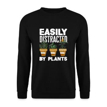 Jardinier, Jardinier, Jardinier, Jardinier Amateur, Plantes - Sweat-shirt Unisexe - noir - Devant - Alina (178cm) & Michal (187cm)