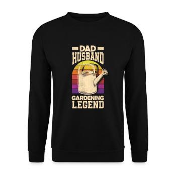 Jardinier, Jardinier, Jardinier, Jardinier Amateur, Plantes - Sweat-shirt Unisexe - noir - Devant - Alina (178cm) & Michal (187cm)