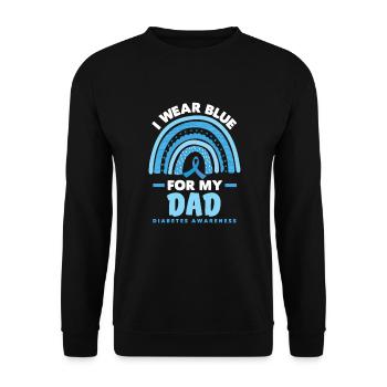 T1D Diabetes Typ 1 Diabetiker Geschenk - Unisex Pullover - Schwarz - Vorne - Alina (178cm) & Michal (187cm)