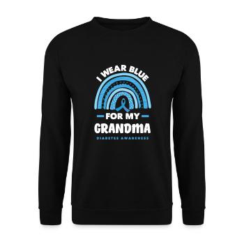 T1D Diabetes Typ 1 Diabetiker Geschenk - Unisex Pullover - Schwarz - Vorne - Alina (178cm) & Michal (187cm)