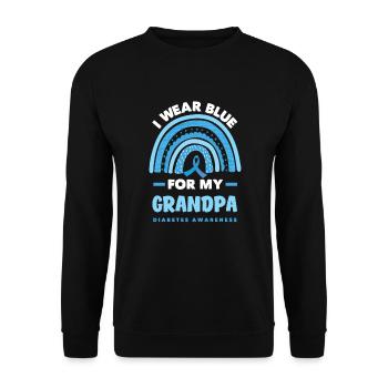 T1D Diabetes Typ 1 Diabetiker Geschenk - Unisex Pullover - Schwarz - Vorne - Alina (178cm) & Michal (187cm)