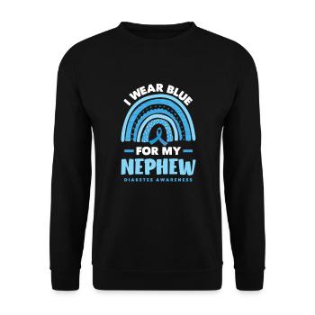 Cadeau pour diabétiques de type 1 pour diabétiques de type 1 - Sweat-shirt Unisexe - noir - Devant - Alina (178cm) & Michal (187cm)