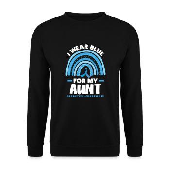 Cadeau pour diabétiques de type 1 pour diabétiques de type 1 - Sweat-shirt Unisexe - noir - Devant - Alina (178cm) & Michal (187cm)