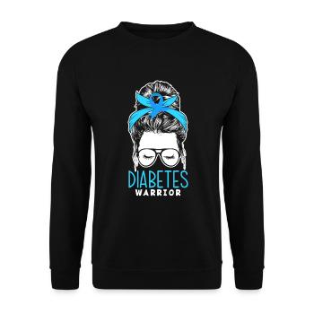 Cadeau pour diabétiques de type 1 pour diabétiques de type 1 - Sweat-shirt Unisexe - noir - Devant - Alina (178cm) & Michal (187cm)