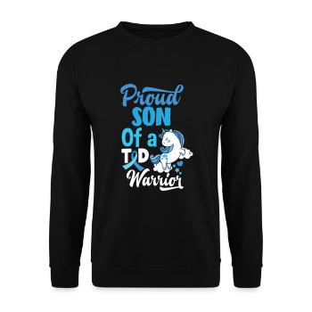 T1D Diabetes Typ 1 Diabetiker Geschenk - Unisex Pullover - Schwarz - Vorne - Alina (178cm) & Michal (187cm)