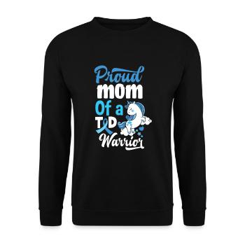 T1D Diabetes Typ 1 Diabetiker Geschenk - Unisex Pullover - Schwarz - Vorne - Alina (178cm) & Michal (187cm)