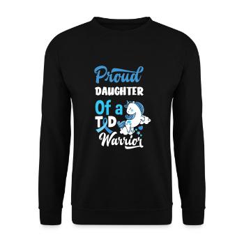T1D Diabetes Typ 1 Diabetiker Geschenk - Unisex Pullover - Schwarz - Vorne - Alina (178cm) & Michal (187cm)