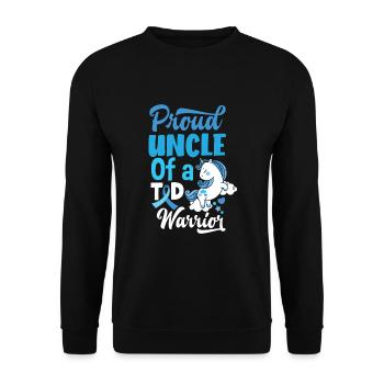 Cadeau pour diabétiques de type 1 pour diabétiques de type 1 - Sweat-shirt Unisexe - noir - Devant - Alina (178cm) & Michal (187cm)