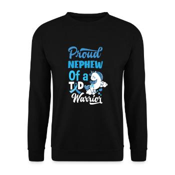 Cadeau pour diabétiques de type 1 pour diabétiques de type 1 - Sweat-shirt Unisexe - noir - Devant - Alina (178cm) & Michal (187cm)