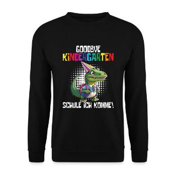 School child 2024 School enrolment 2024 Back to school - Unisex Sweatshirt - black - Front - Alina (178cm) & Michal (187cm)