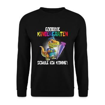 School child 2024 School enrolment 2024 Back to school - Unisex Sweatshirt - black - Front - Alina (178cm) & Michal (187cm)
