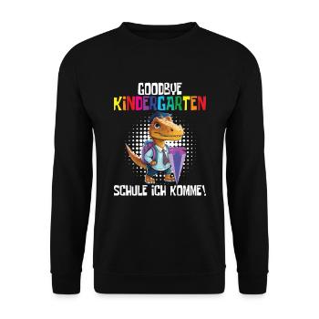 School child 2024 School enrolment 2024 Back to school - Unisex Sweatshirt - black - Front - Alina (178cm) & Michal (187cm)