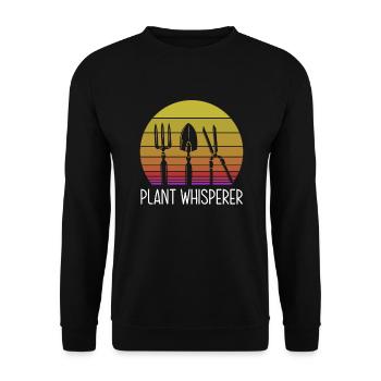 Jardinier, Jardinier, Jardinier, Jardinier Amateur, Plantes - Sweat-shirt Unisexe - noir - Devant - Alina (178cm) & Michal (187cm)