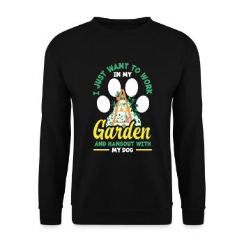 Jardinier, Jardinier, Jardinier, Jardinier Amateur, Plantes - Sweat-shirt Unisexe - noir - Devant - Alina (178cm) & Michal (187cm)
