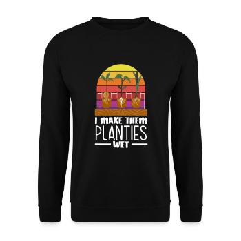 Jardinier, Jardinier, Jardinier, Jardinier Amateur, Plantes - Sweat-shirt Unisexe - noir - Devant - Alina (178cm) & Michal (187cm)