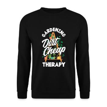 Jardinier, Jardinier, Jardinier, Jardinier Amateur, Plantes - Sweat-shirt Unisexe - noir - Devant - Alina (178cm) & Michal (187cm)