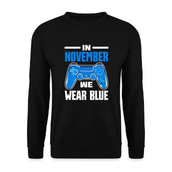 T1D Diabetes Type 1 Diabetic Gift - Unisex Sweatshirt - black - Front - Alina (178cm) & Michal (187cm)