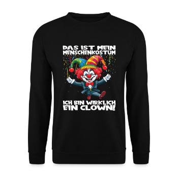 Carnival Costume Carnival Carnival - Unisex Sweatshirt - black - Front - Alina (178cm) & Michal (187cm)