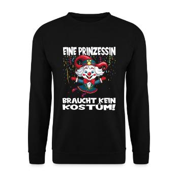 Carnival Costume Carnival Carnival - Unisex Sweatshirt - black - Front - Alina (178cm) & Michal (187cm)