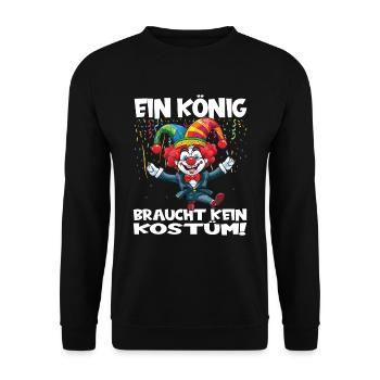 Carnival Costume Carnival Carnival - Unisex Sweatshirt - black - Front - Alina (178cm) & Michal (187cm)