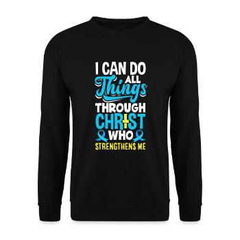 Cadeau pour diabétiques de type 1 pour diabétiques de type 1 - Sweat-shirt Unisexe - noir - Devant - Alina (178cm) & Michal (187cm)