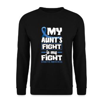 T1D Diabetes Typ 1 Diabetiker Geschenk - Unisex Pullover - Schwarz - Vorne - Alina (178cm) & Michal (187cm)