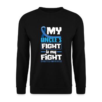 Cadeau pour diabétiques de type 1 pour diabétiques de type 1 - Sweat-shirt Unisexe - noir - Devant - Alina (178cm) & Michal (187cm)