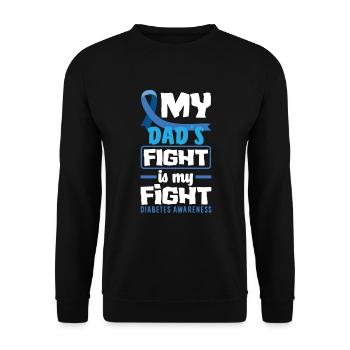 T1D Diabetes Typ 1 Diabetiker Geschenk - Unisex Pullover - Schwarz - Vorne - Alina (178cm) & Michal (187cm)