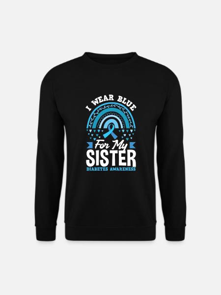 T1D Diabetes Typ 1 Diabetiker Geschenk - Unisex Pullover - Schwarz