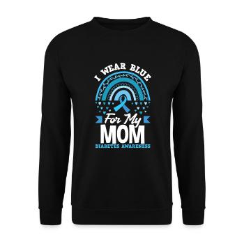 Cadeau pour diabétiques de type 1 pour diabétiques de type 1 - Sweat-shirt Unisexe - noir - Devant - Alina (178cm) & Michal (187cm)