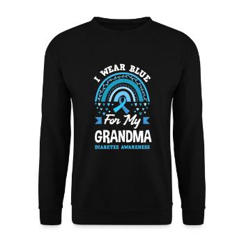 T1D Diabetes Typ 1 Diabetiker Geschenk - Unisex Pullover - Schwarz - Vorne - Alina (178cm) & Michal (187cm)