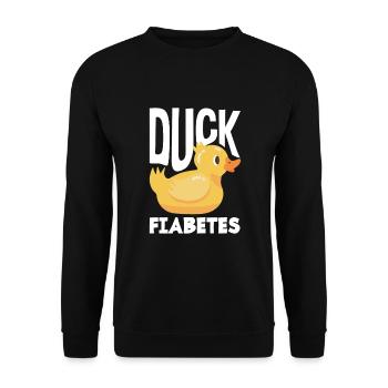 T1D Diabetes Type 1 Diabetic Gift - Unisex Sweatshirt - black - Front - Alina (178cm) & Michal (187cm)