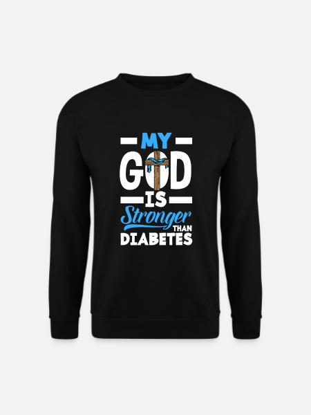 T1D diabetes type 1 diabetisk gave - Unisex sweater - sort