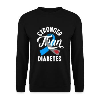 T1D Diabetes Typ 1 Diabetiker Geschenk - Unisex Pullover - Schwarz - Vorne - Alina (178cm) & Michal (187cm)