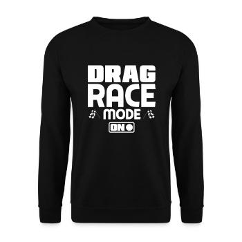Funny Car Racing Car Racing Gift - Unisex Sweatshirt - black - Front - Alina (178cm) & Michal (187cm)