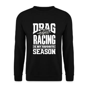 Drôle de voiture de course de voiture de course cadeau - Sweat-shirt Unisexe - noir - Devant - Alina (178cm) & Michal (187cm)