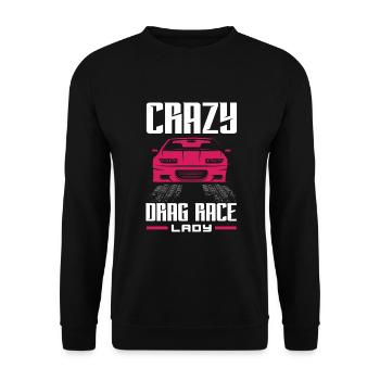 Drôle de voiture de course de voiture de course cadeau - Sweat-shirt Unisexe - noir - Devant - Alina (178cm) & Michal (187cm)