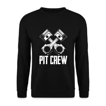 Funny Car Racing Car Racing Gift - Unisex Sweatshirt - black - Front - Alina (178cm) & Michal (187cm)
