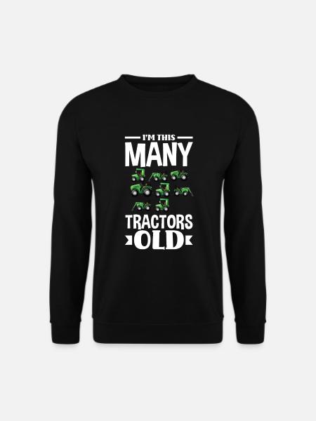 8. Geburtstag Traktor 8 Jahre Geburtstagsshirt - Unisex Pullover - Schwarz