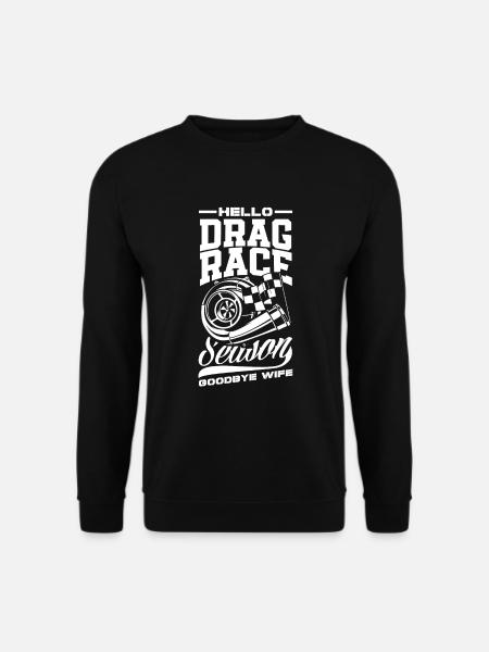 Lustiges Autorennen Auto Rennen Geschenk - Unisex Pullover - Schwarz